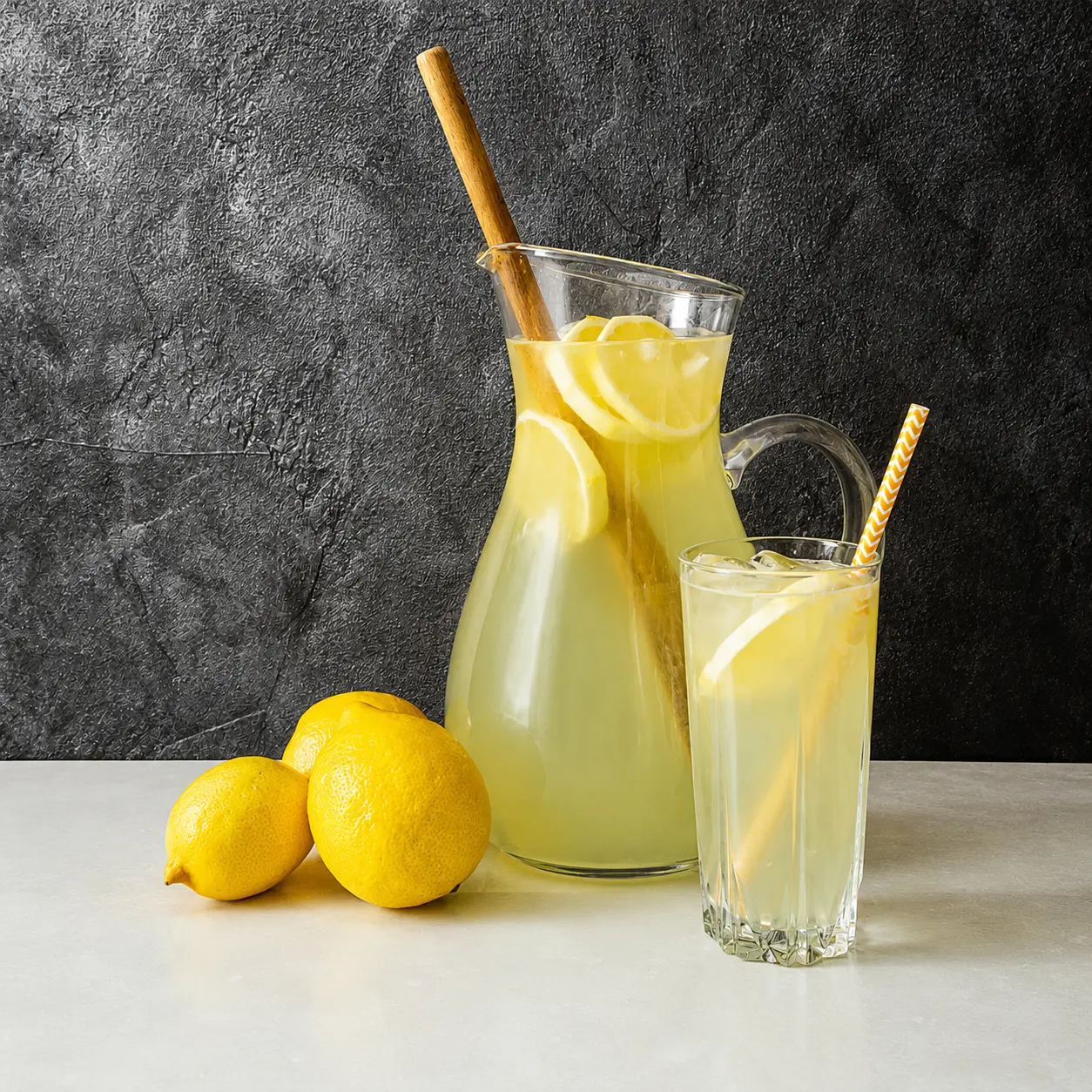 cold lemonade juice